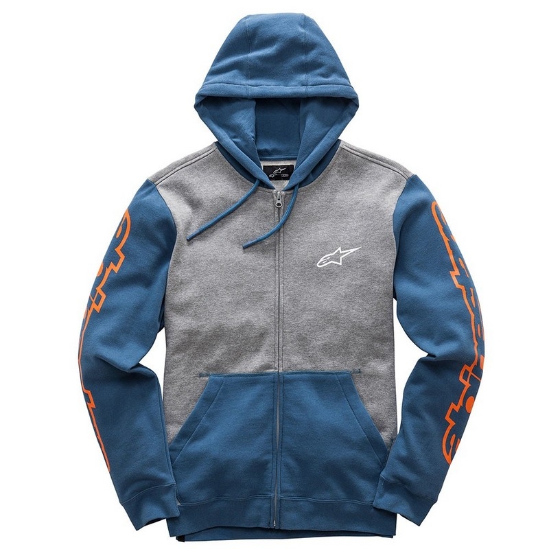Alpinestars Machine Fleece majica sivo-modra naprodaj razprodaja