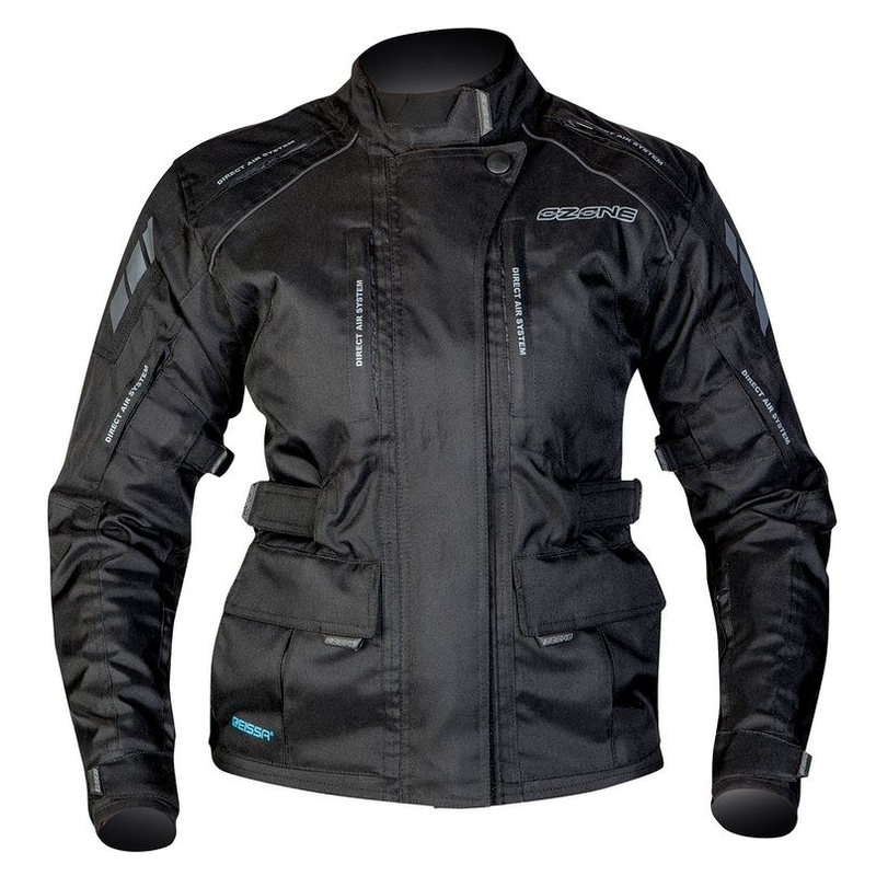 Ženske moto jakne Ozone Tour Black razprodaja