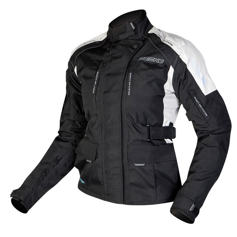 Ženske moto jakne Ozone Tour black-grey naprodaj razprodaja