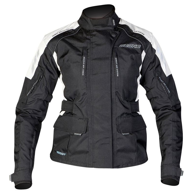 Ženske moto jakne Ozone Tour black-grey naprodaj razprodaja