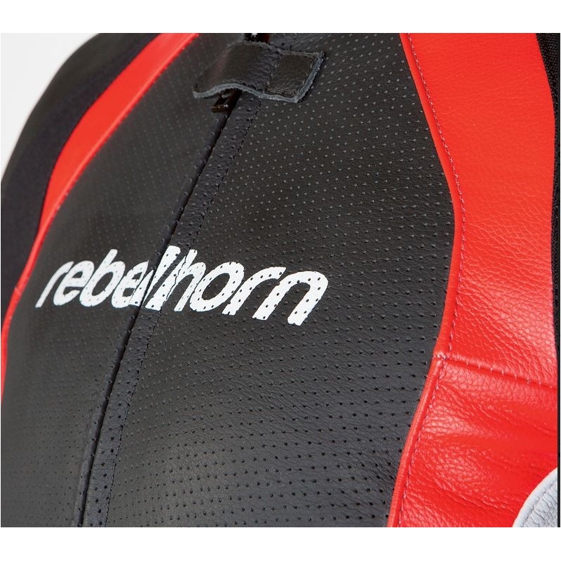 Rebelhorn Piston II črna/bela/rdeča motoristična jakna