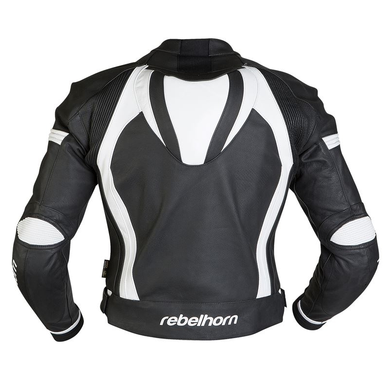 Rebelhorn Piston II črno-bela motoristična jakna