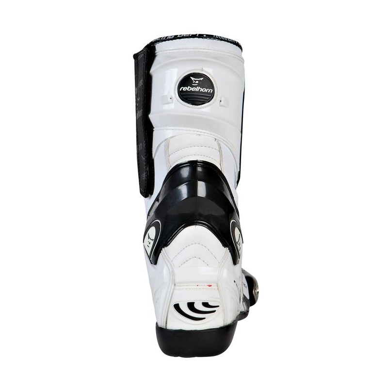 Rebelhorn Lap White and Black Motorcycle Boots razprodaja