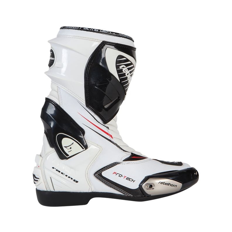 Rebelhorn Lap White and Black Motorcycle Boots razprodaja