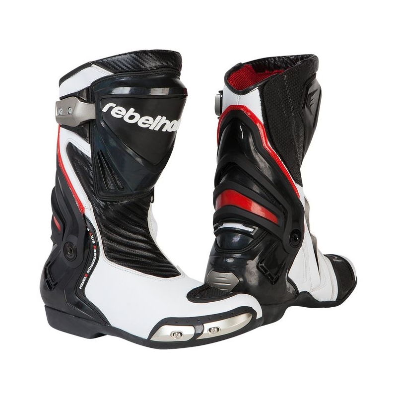 Rebelhorn Rival White and Black Motorcycle Boots razprodaja