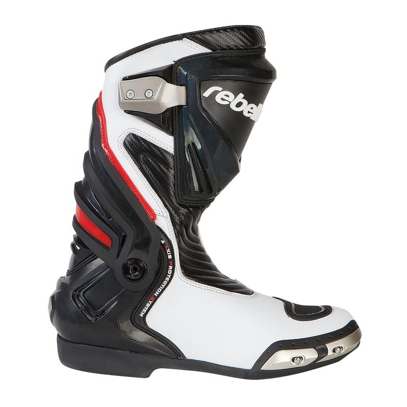 Rebelhorn Rival White and Black Motorcycle Boots razprodaja