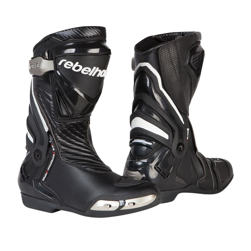 Rebelhorn Rival Black Motorcycle Boots razprodaja