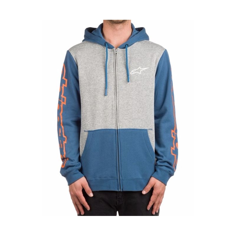 Alpinestars Machine Fleece majica sivo-modra naprodaj razprodaja