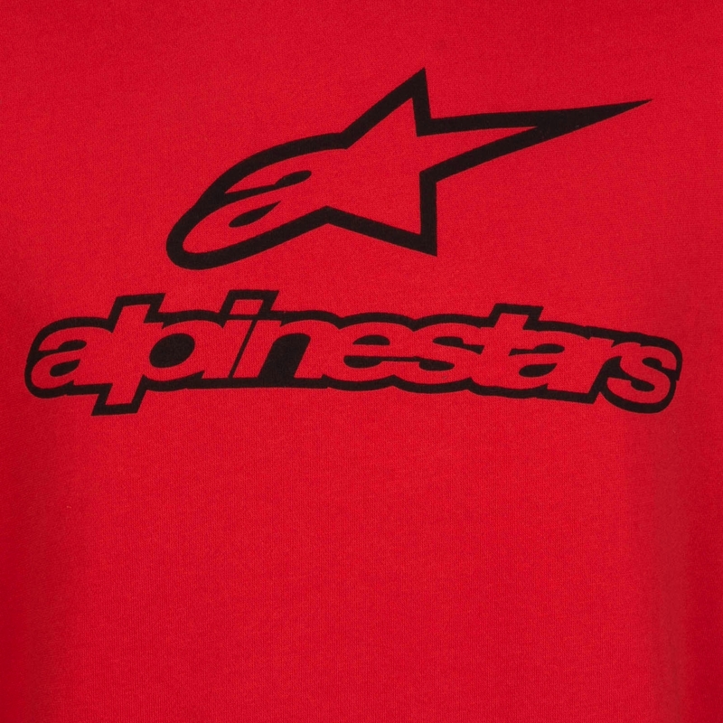 Alpinestars Always Fleece rdeča majica s kapuco