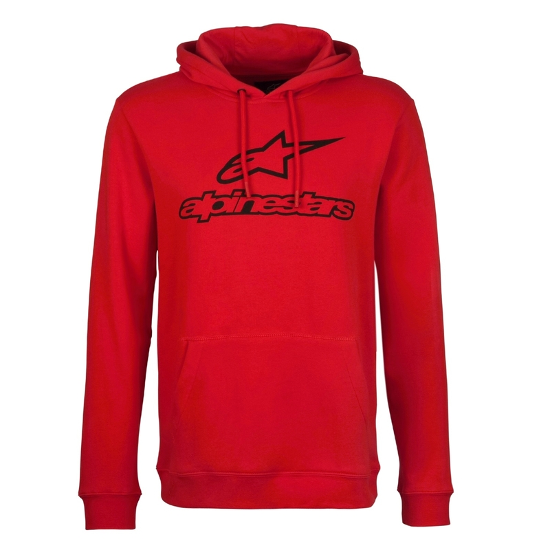 Alpinestars Always Fleece rdeča majica s kapuco