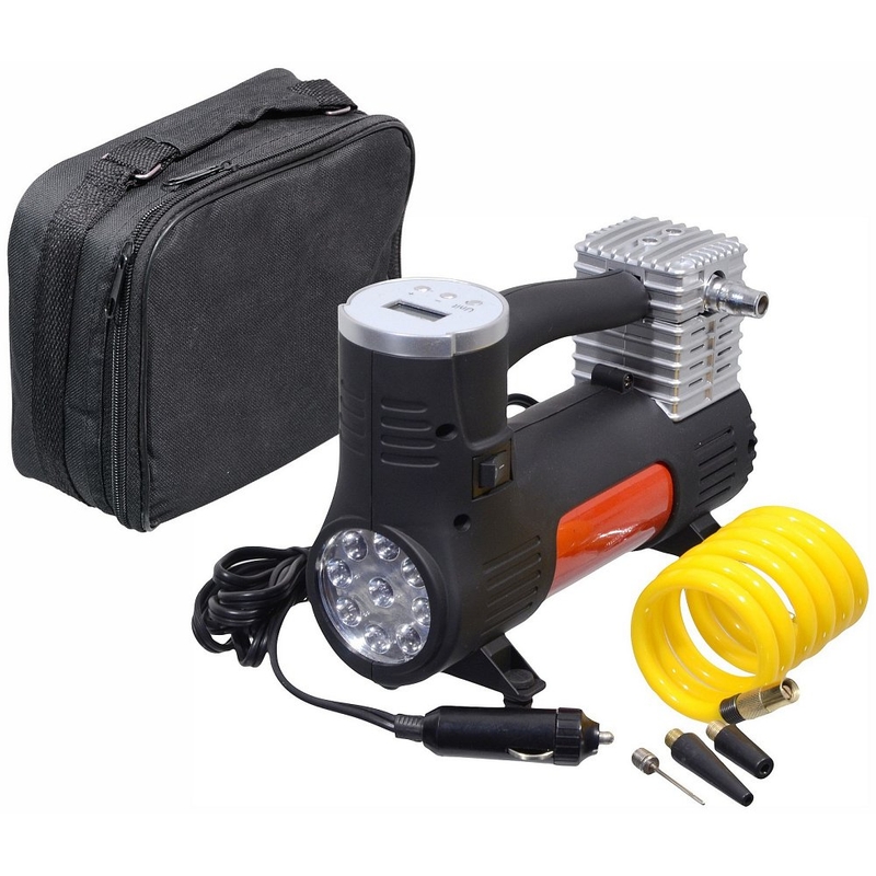 Kompresor 12V POWER BULL digitalni z lučjo