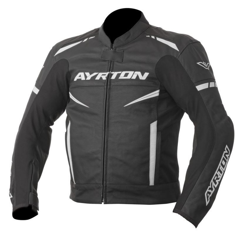 Ayrton Raptor črno-bela motoristična jakna za prodajo razprodaja