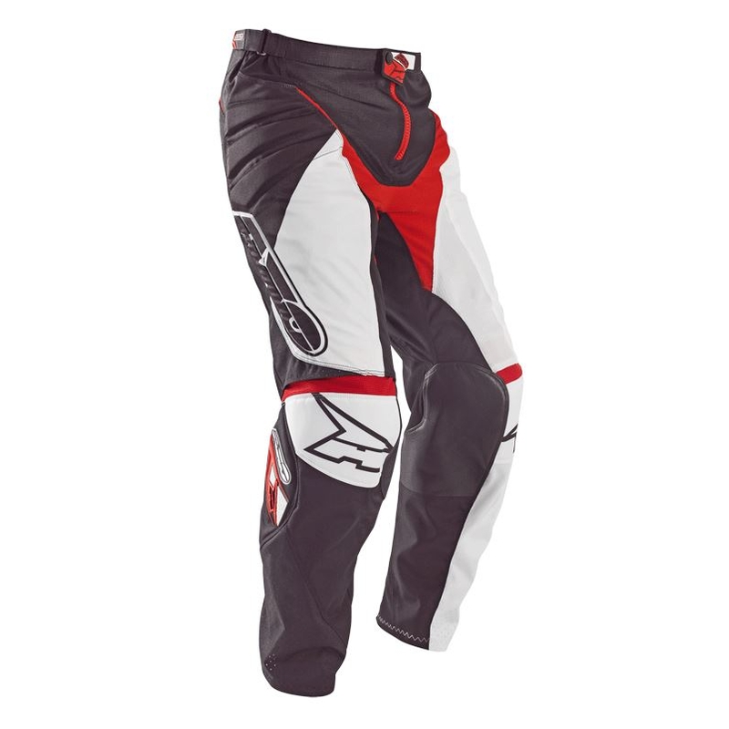Motokros hlače AXO Motion 4 white-black-red razprodaja