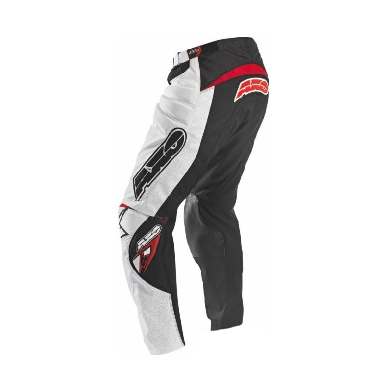 Motokros hlače AXO Motion 4 white-black-red razprodaja
