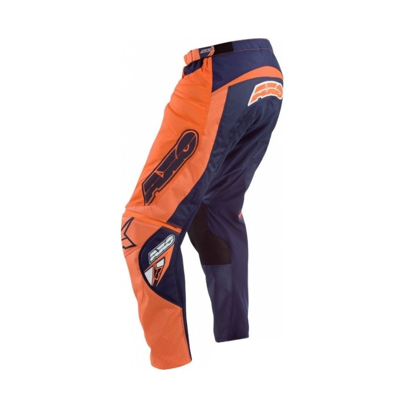 Motokros hlače AXO Motion 4 blue-fluo orange razprodaja