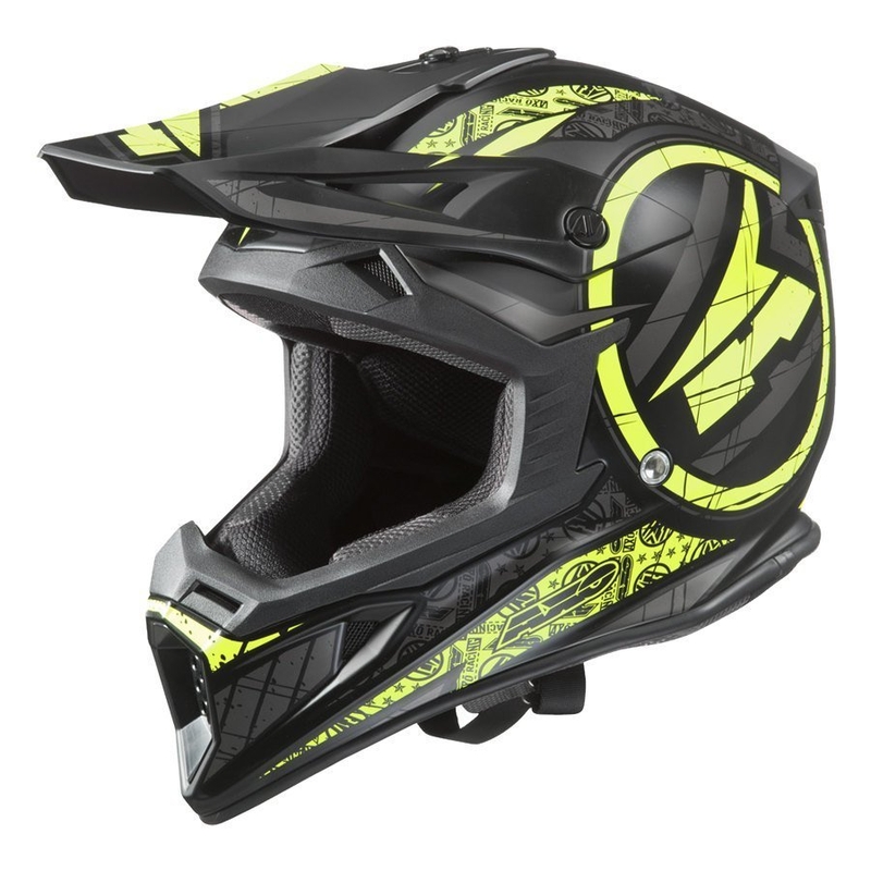 Motokros čelada AXO Jump black-fluo yellow razprodaja