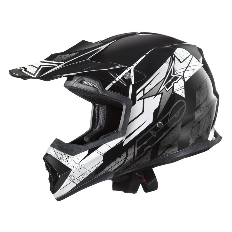 Motokros čelada AXO Tribe black-grey-white razprodaja
