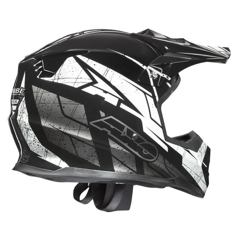 Motokros čelada AXO Tribe black-grey-white razprodaja