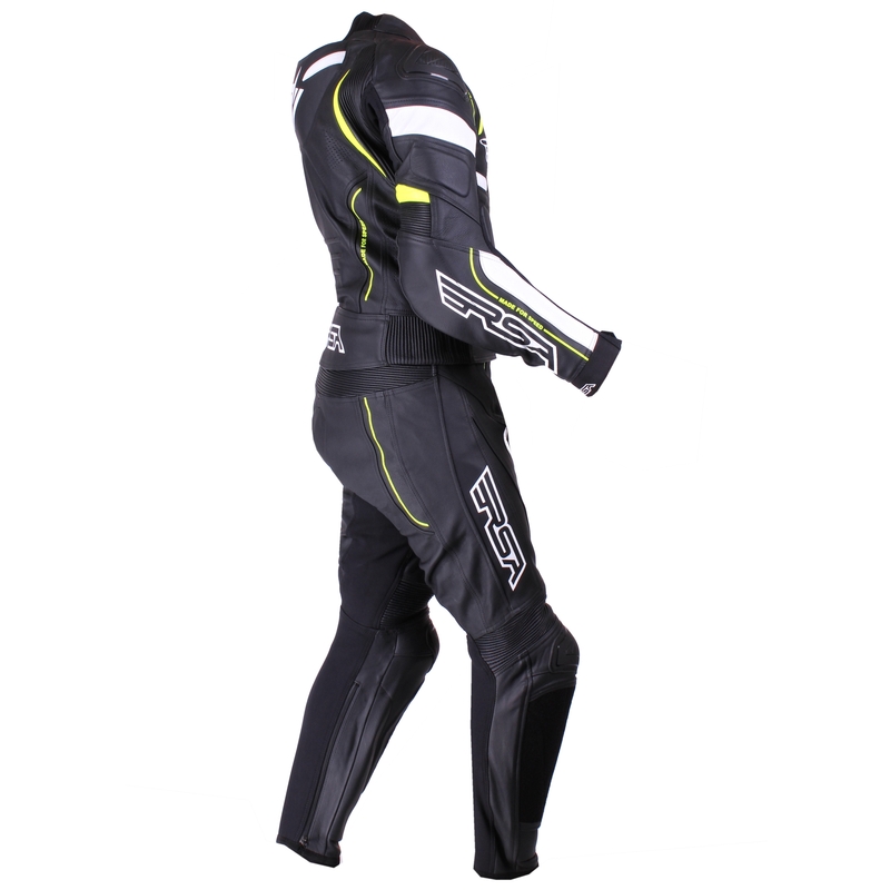 Pánská kombinéza RSA Speedway černo-bílo-fluo žlutá výprodej