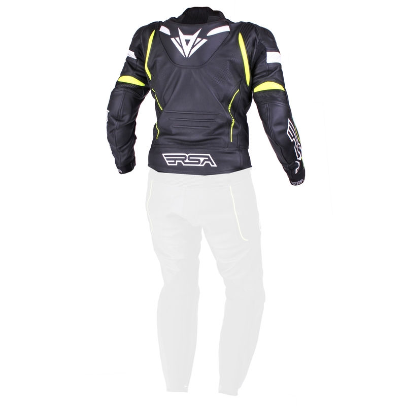 Moška jakna RSA Speedway črno-bela-fluo rumena - razprodaja