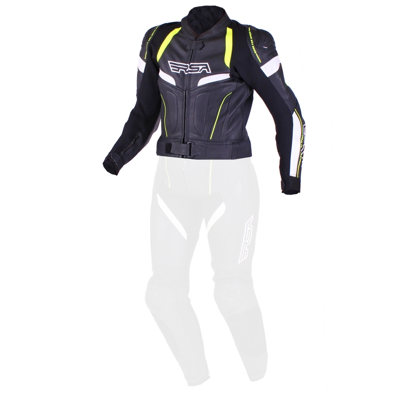 Ženska jakna RSA Speedway black-white-fluo rumena - razprodaja