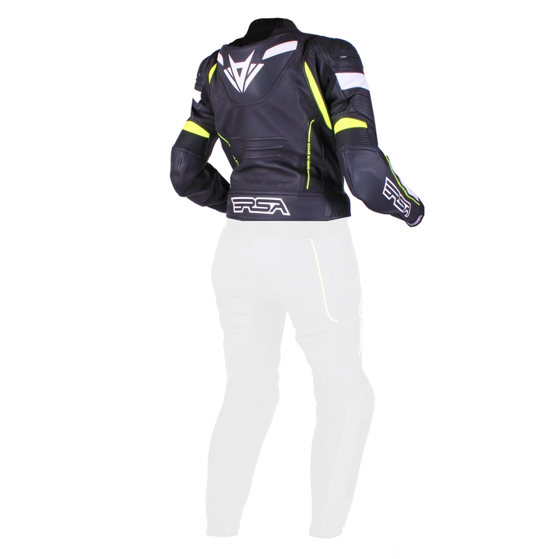 Ženska jakna RSA Speedway black-white-fluo rumena - razprodaja