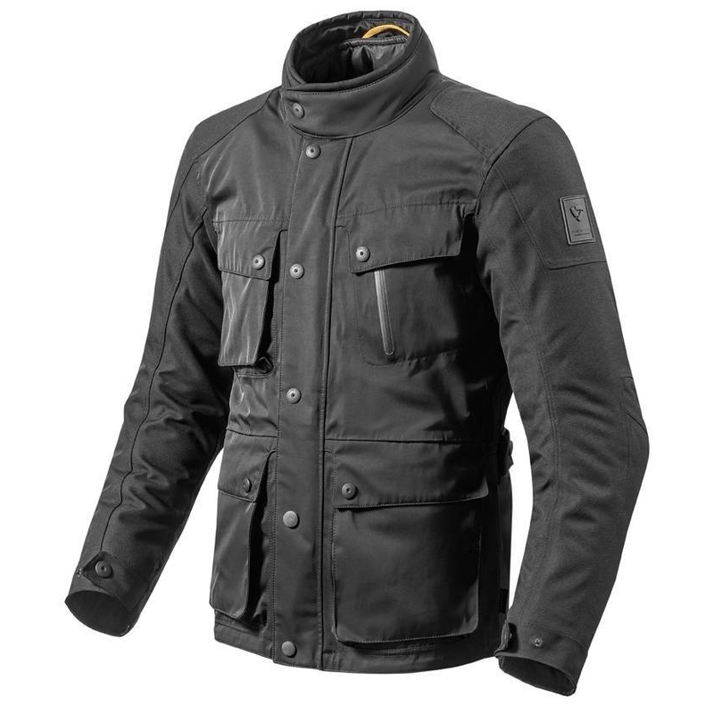 Revit Jackson Black-Dark Green Motorcycle Jacket razprodaja
