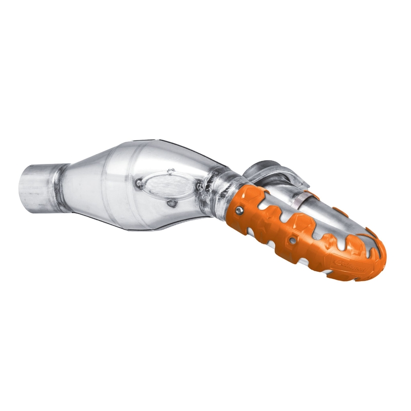 Exhaust head pipe guard POLISPORT ARMADILLO dlouhé oranžová