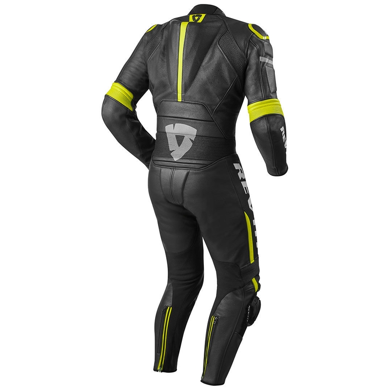 Enodelni kombinezon Revit Masaru black-fluo yellow