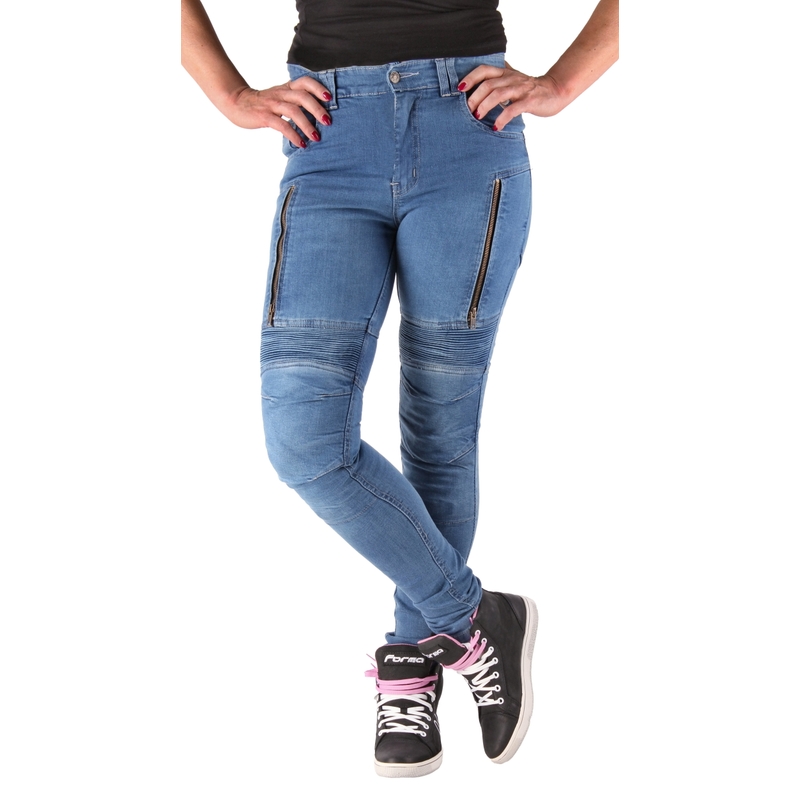 Ženske kavbojke Street Racer Classic Blue Motorcycle Jeans razprodaja