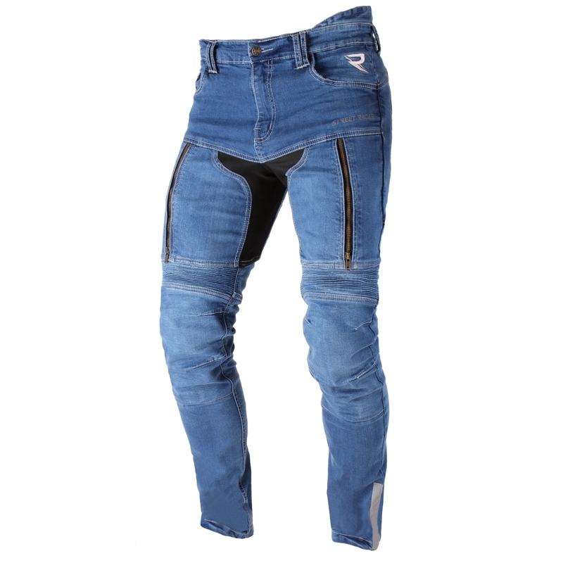 Street Racer Denim Blue Motorcycle Jeans razprodaja