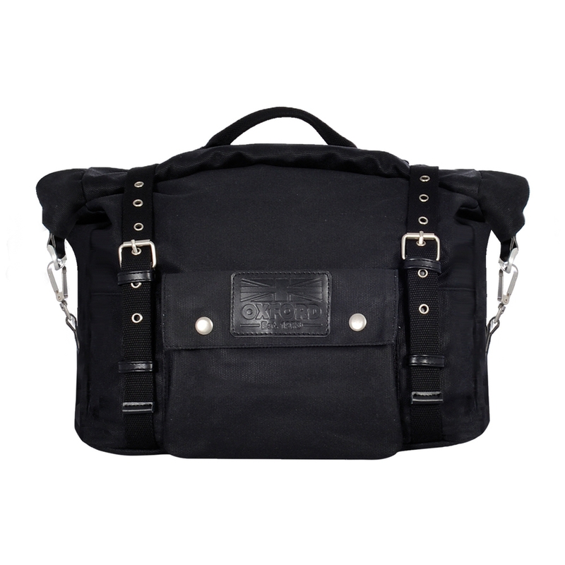 Oxford Heritage Black 40l stranske torbe za motorna kolesa