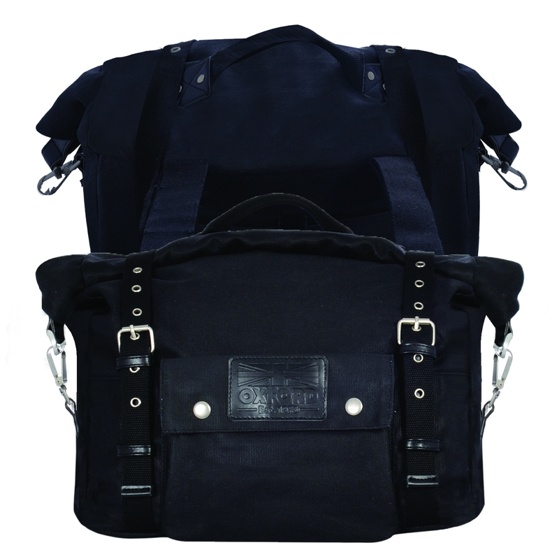 Oxford Heritage Black 40l stranske torbe za motorna kolesa