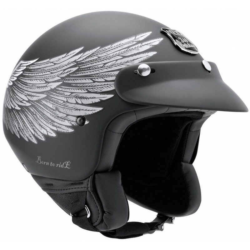 Odprta motoristična čelada Nexx X.60 Eagle Rider črno-srebrna razprodaja