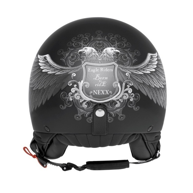 Odprta motoristična čelada Nexx X.60 Eagle Rider črno-srebrna razprodaja