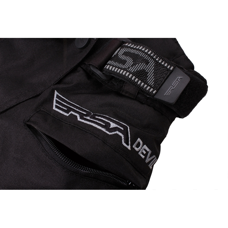 RSA Devil Ženske črne moto hlače razprodaja