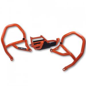 Ochranné rámy motoru RDMOTO oranžová upper + lower