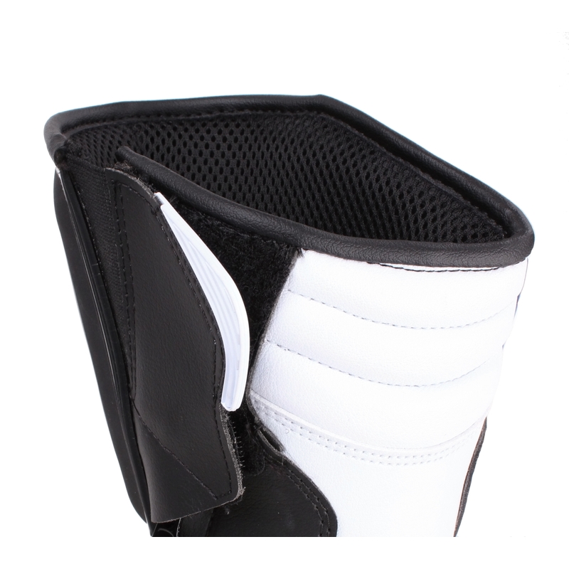 Črno-beli motoristični škornji Forma Freccia