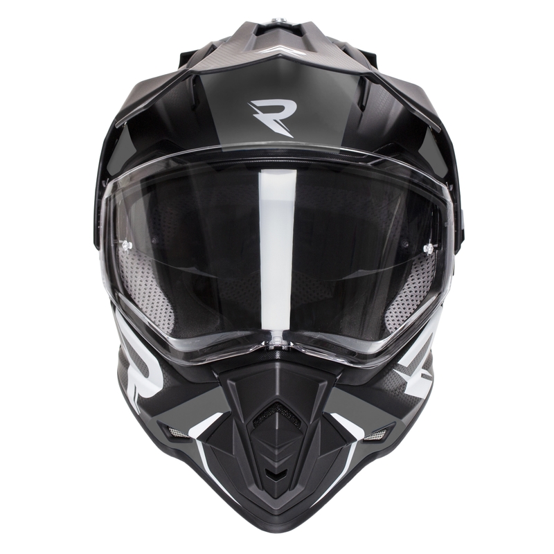 Enduro čelada Street Racer Tracker črno-siva
