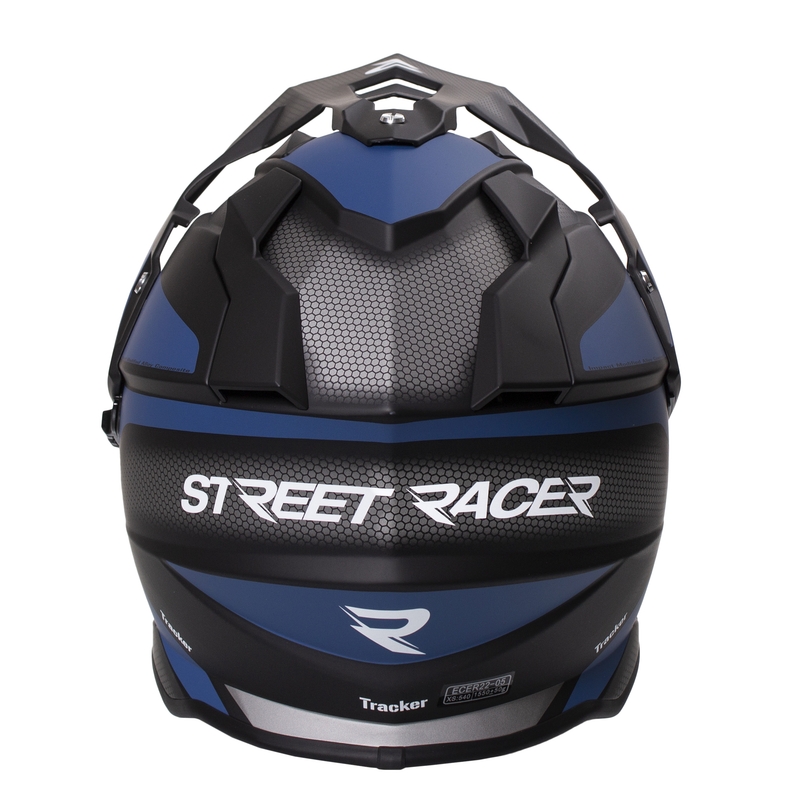 Enduro čelada Street Racer Tracker črno-modra