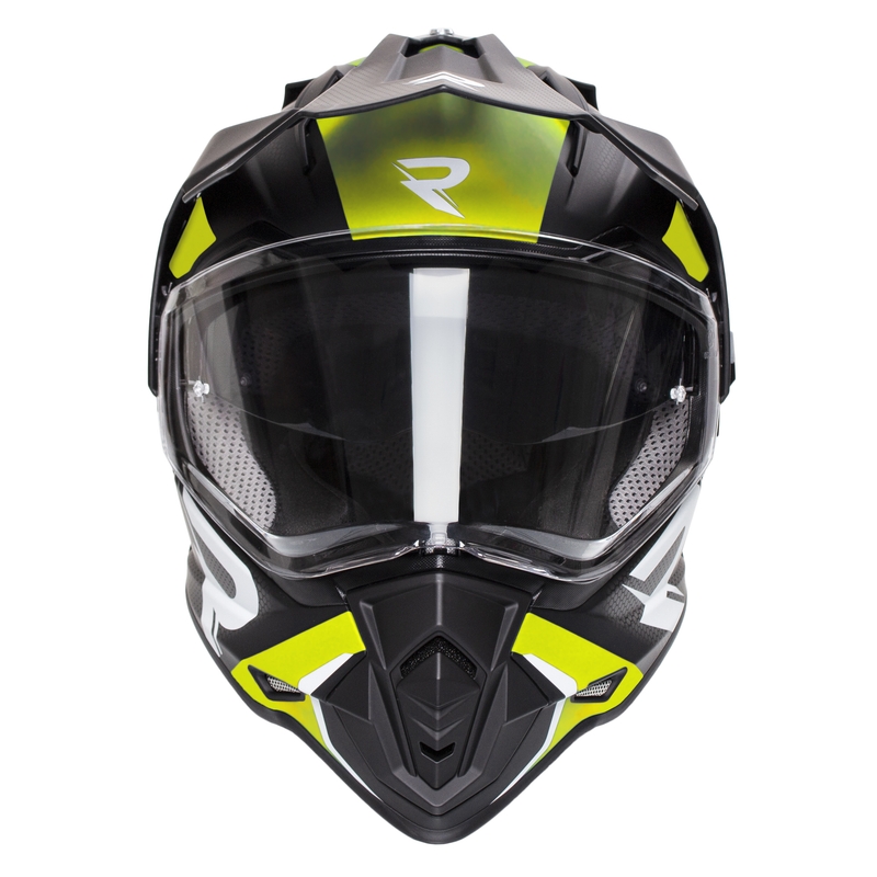 Enduro čelada Street Racer Tracker black-fluo yellow