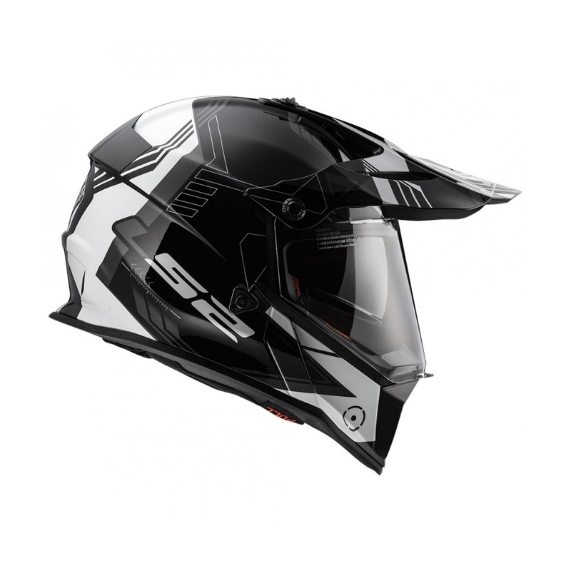 Enduro čelada LS2 MX436 Pioneer Trigger black-white-titanium