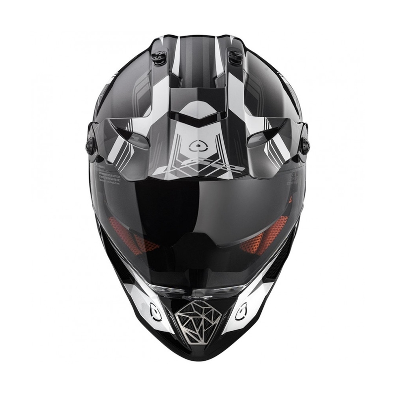 Enduro čelada LS2 MX436 Pioneer Trigger black-white-titanium