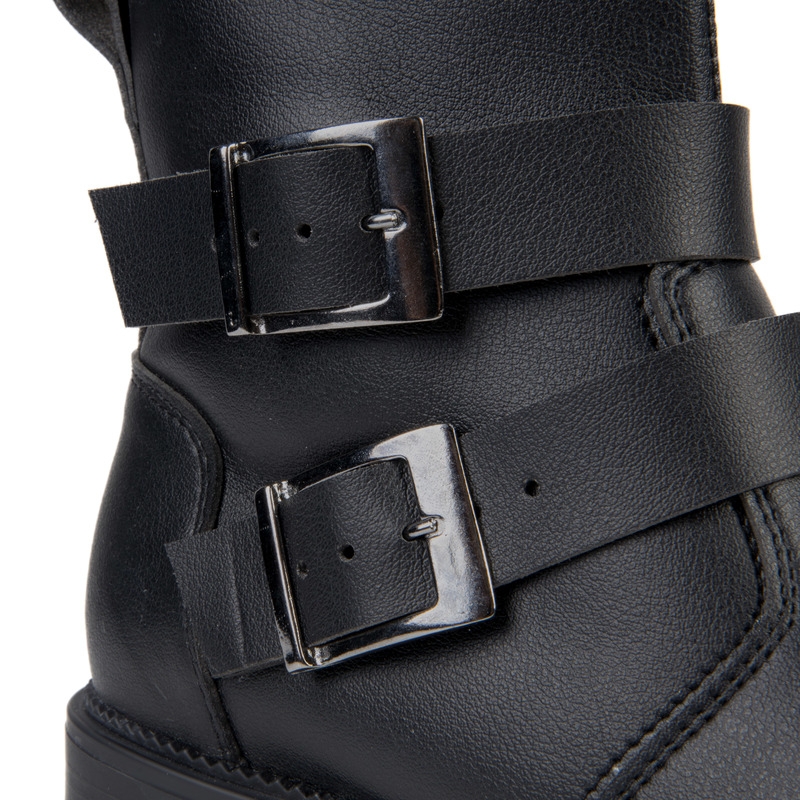 Ženski Ozone Inez Black Motorcycle Boots razprodaja