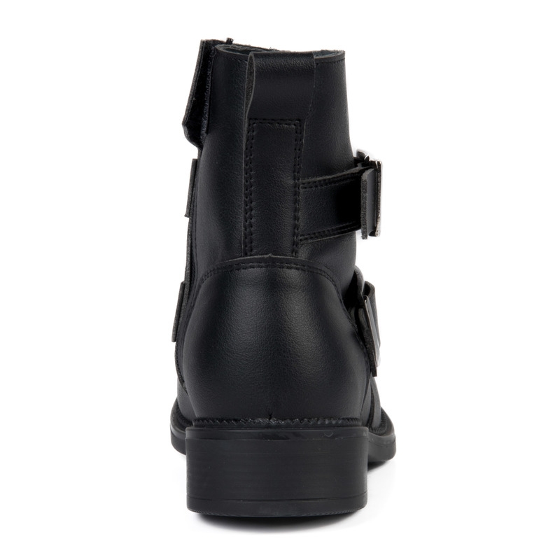 Ženski Ozone Inez Black Motorcycle Boots razprodaja