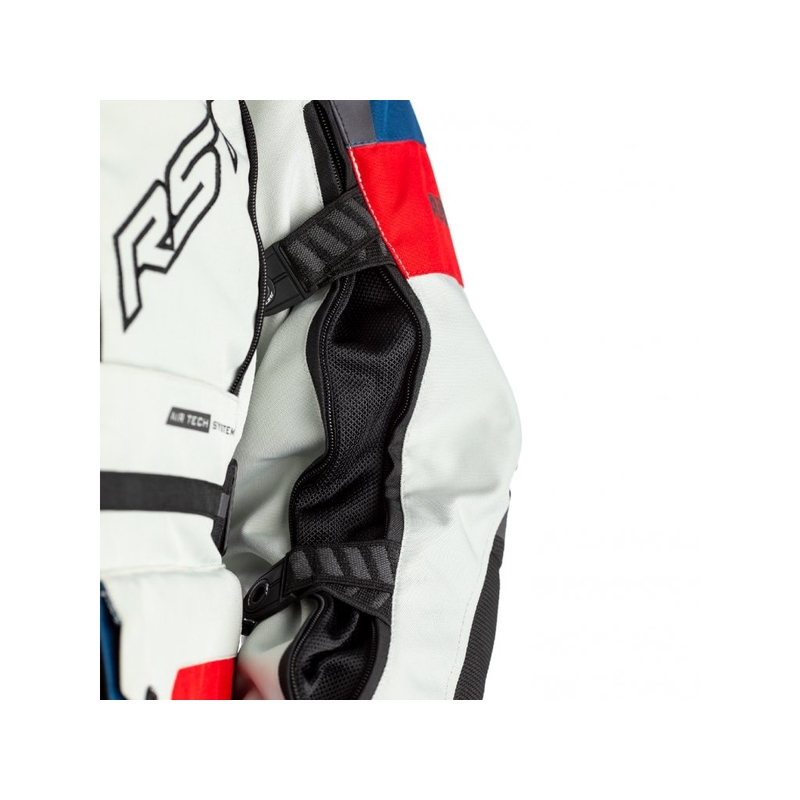 Motoristična jakna RST Pro Series Adventure-X CE modro-rdeče-belkasta razprodaja