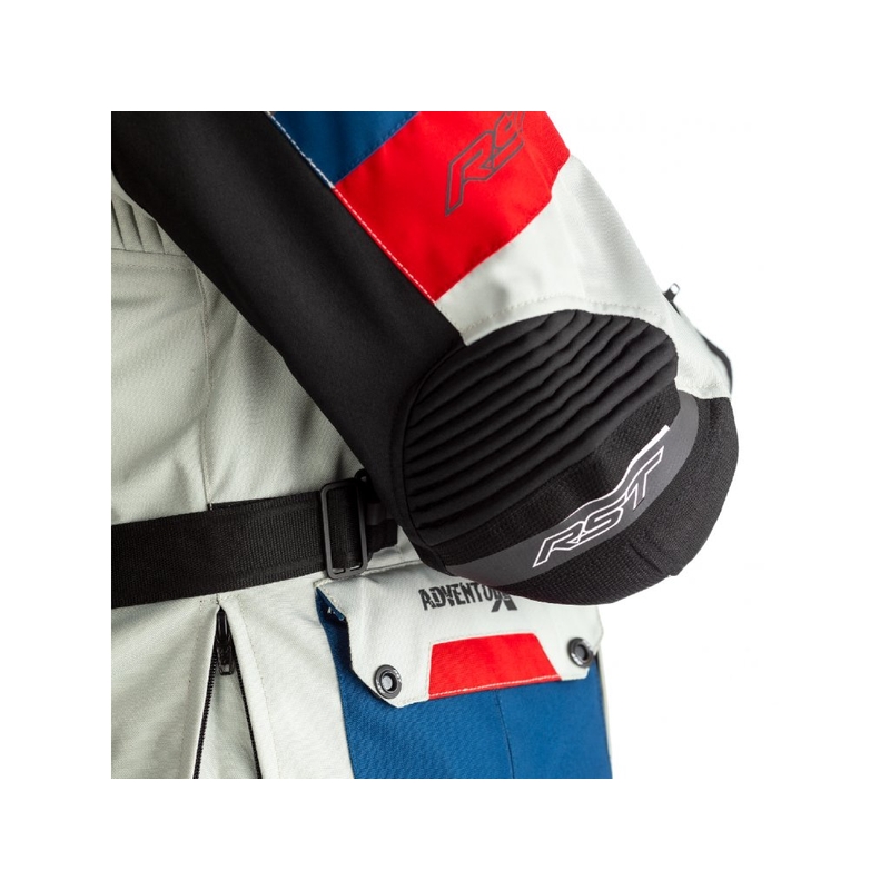 Motoristična jakna RST Pro Series Adventure-X CE modro-rdeče-belkasta razprodaja