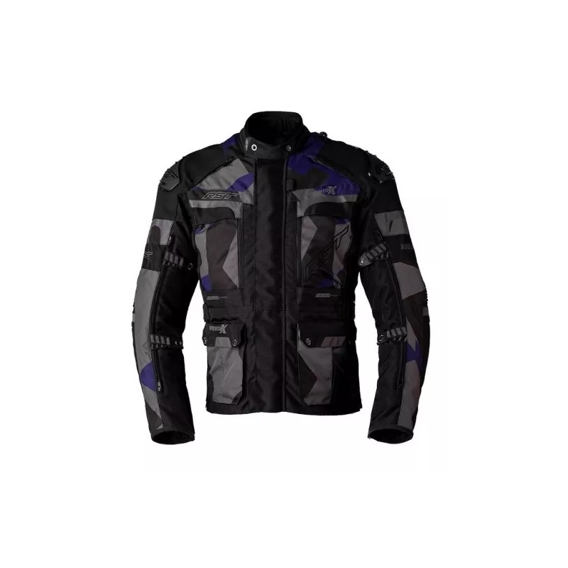 Motoristična jakna RST Pro Series Adventure-X CE black-grey-blue razprodaja