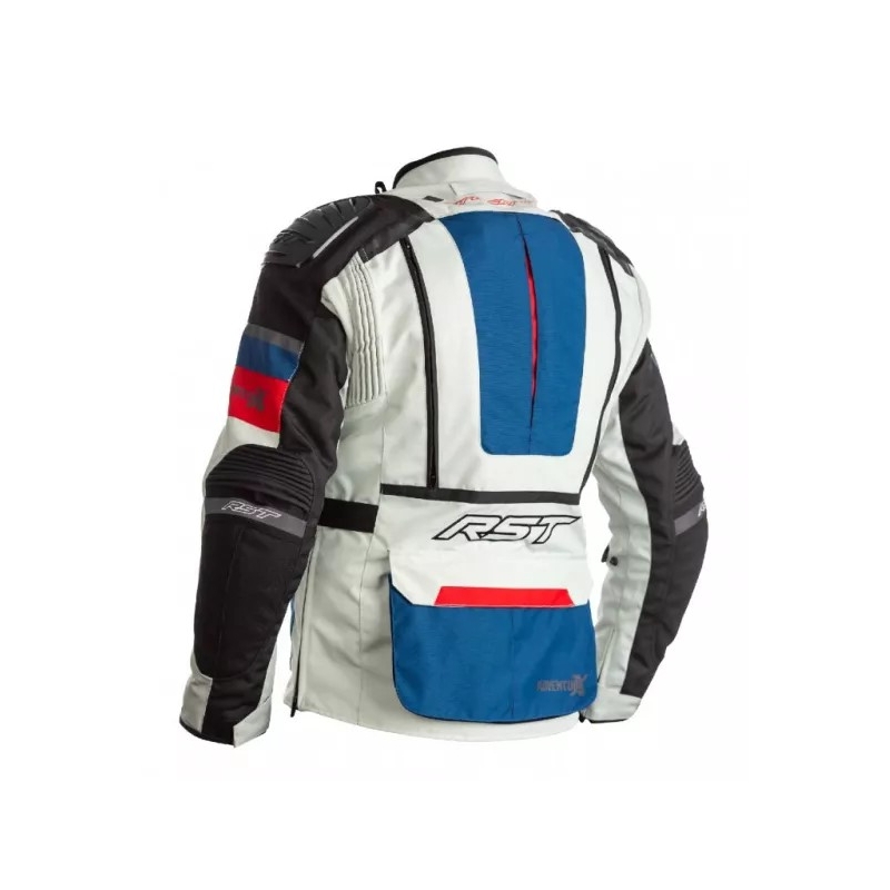 Motoristična jakna RST Pro Series Adventure-X CE modro-rdeče-belkasta razprodaja