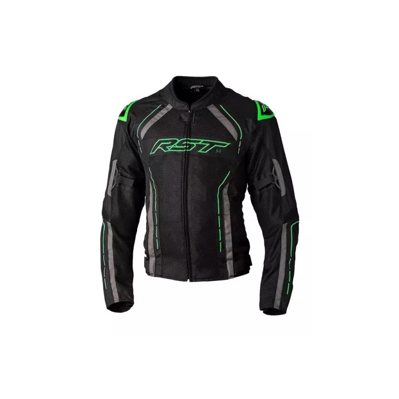 Motoristična jakna RST S1 MESH CE black-grey-fluo green razprodaja